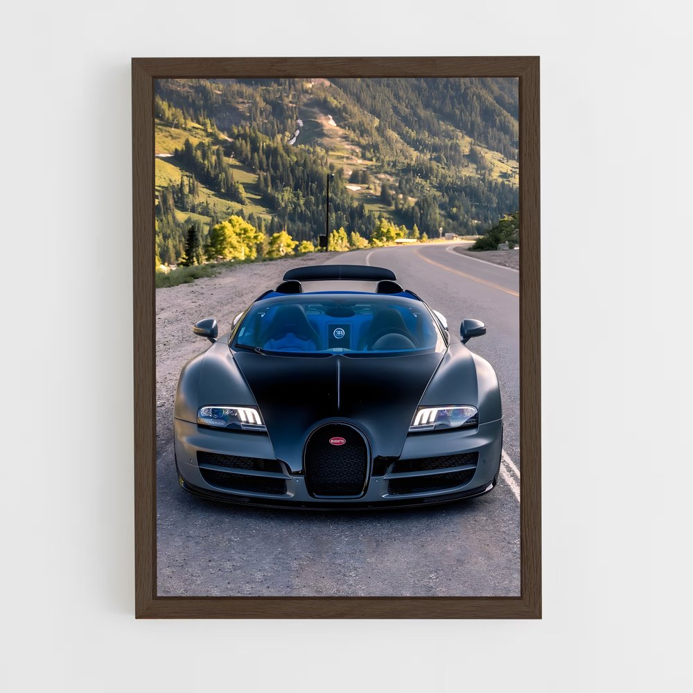 Poster Veyron Noir – affiche Bugatti (vue 5)